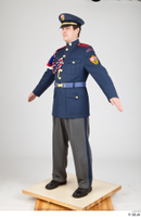  Photos Historical Officer man in uniform 2 Czechoslovakia Officier Uniform a poses whole body 0004.jpg